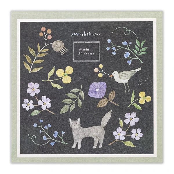 [NK02] Nuku Memo Pad - Cat and Bird - K:DULT FACTORY__korean_sticker_stationery