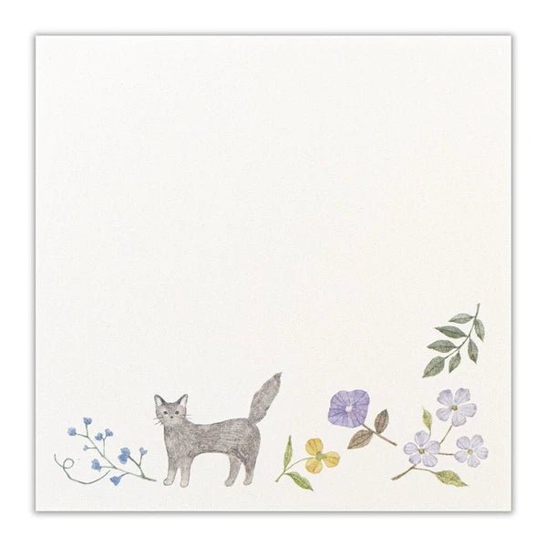 [NK02] Nuku Memo Pad - Cat and Bird - K:DULT FACTORY__korean_sticker_stationery