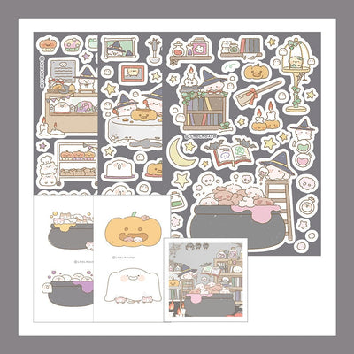 [NN02] NEW Nyung Nyung Shop 'Baking Witch' Halloween Sticker Pack -Nyung Nyung Shop__korean_sticker_stationery