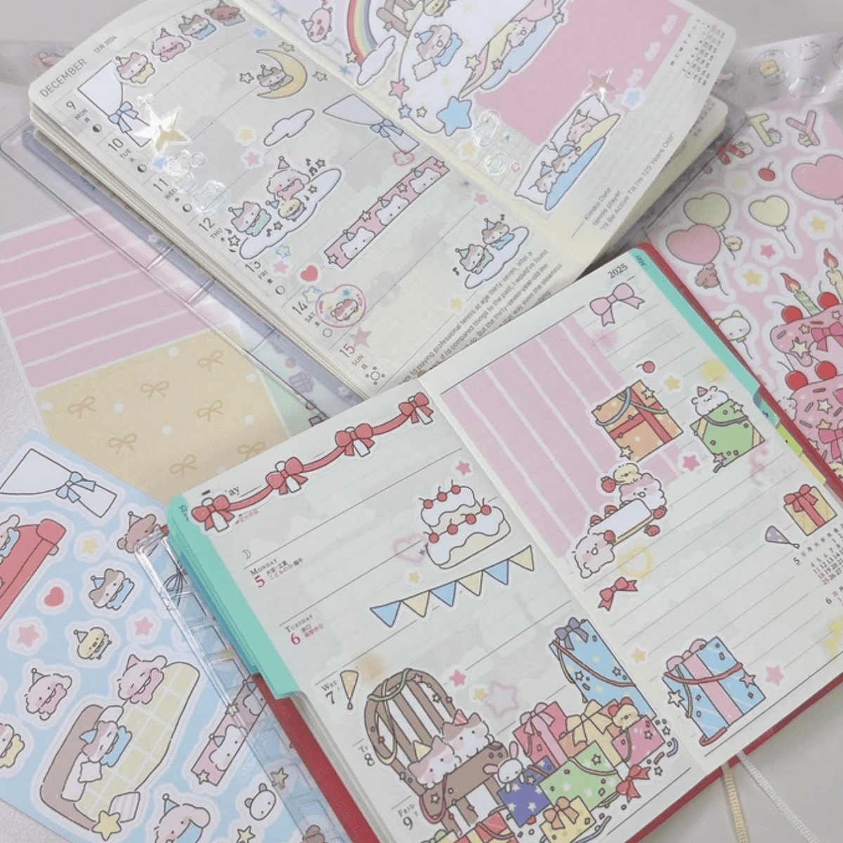 [NN03] NEW Nyung Nyung Shop 'Party Party' Sticker Pack (Single/Pack) -Nyung Nyung Shop_NN03 - Pack_korean_sticker_stationery