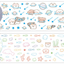 [NN12] NEW Nyung Nyung Shop 'Galaxy/Ocean Friends' Kisscut Masking Tape (options) -Nyung Nyung Shop_NN12S1 - Galaxy_korean_sticker_stationery