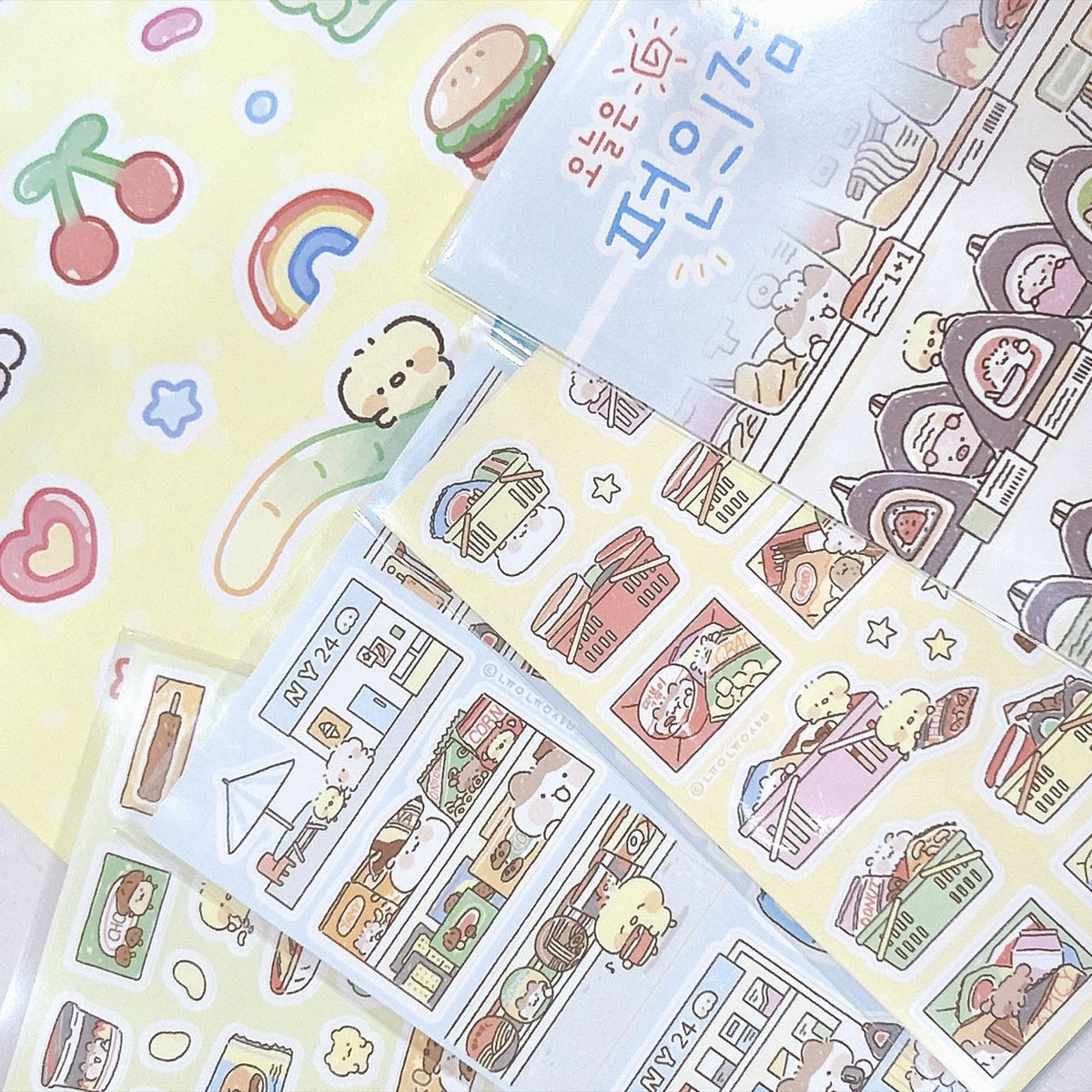 [NN13] NEW Nyung Nyung Shop 'Convenience Store Day' Sticker Pack (Single/Pack) -Nyung Nyung Shop_NN13S3 - Let's Go to Convenience Store_korean_sticker_stationery