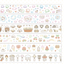 [NN14] NEW Nyung Nyung Shop 'Seoul Illustration Fair Release' Kisscut Masking Tapes (options) -Nyung Nyung Shop_NN14S1 - Round Jellyfish Friends_korean_sticker_stationery