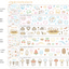 [NN14] NEW Nyung Nyung Shop 'Seoul Illustration Fair Release' Kisscut Masking Tapes (options) -Nyung Nyung Shop_NN14S1 - Round Jellyfish Friends_korean_sticker_stationery