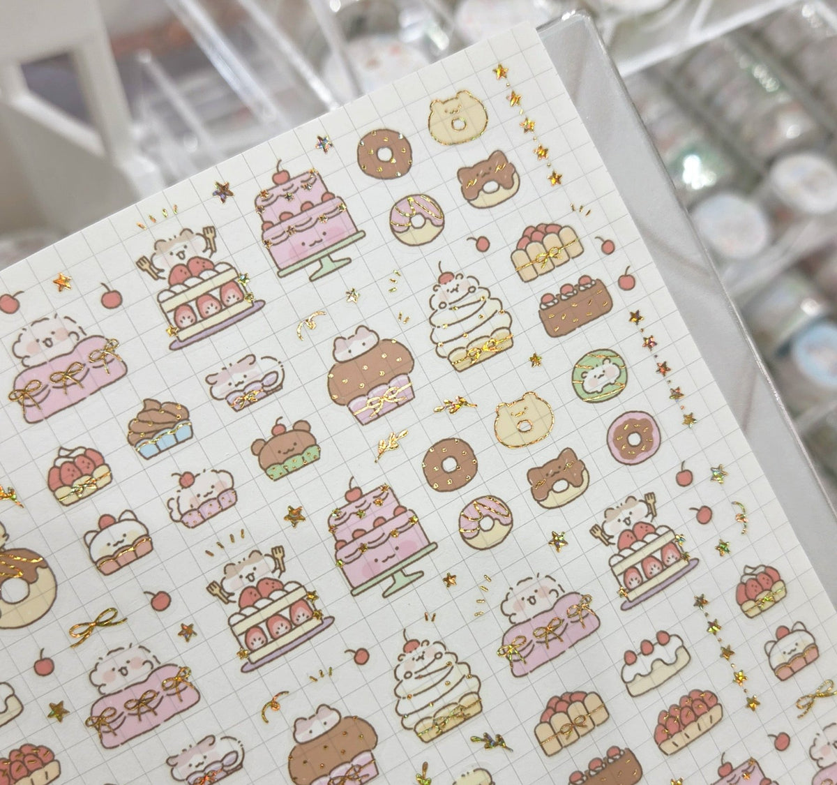 [NN16] NEW Nyung Nyung Shop 'Seoul Illustration Korea Release' Kisscut Masking Tapes (options) -Nyung Nyung Shop_NN16S1 - Sweet Friends_korean_sticker_stationery