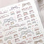 [NN16] NEW Nyung Nyung Shop 'Seoul Illustration Korea Release' Kisscut Masking Tapes (options) -Nyung Nyung Shop_NN16S4 - Various Ribbons_korean_sticker_stationery