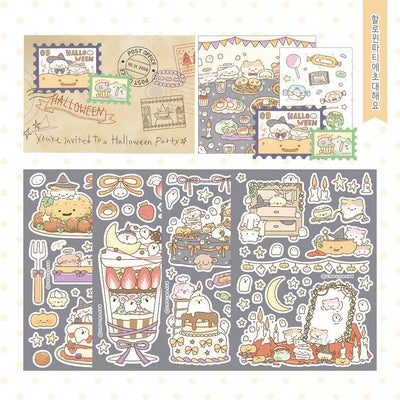 [NN17] NEW Nyung Nyung Shop 'Welcome to The Halloween Party' Sticker Pack -Nyung Nyung Shop__korean_sticker_stationery