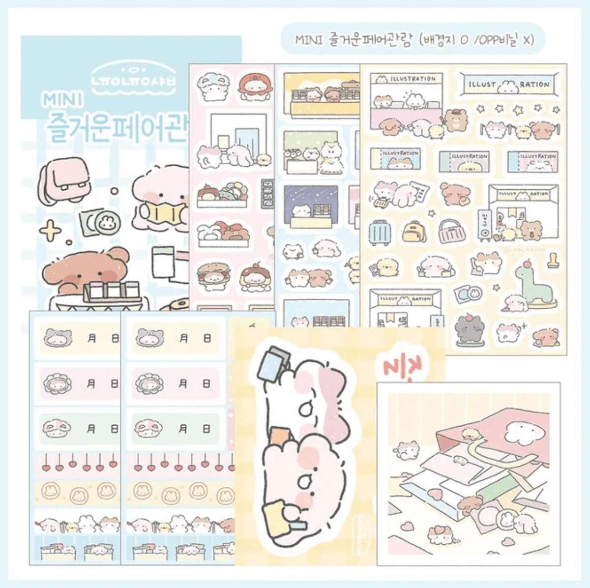 [NN18] NEW Nyung Nyung Shop 'MINI Enjoying the Convention' Sticker Pack -Nyung Nyung Shop__korean_sticker_stationery