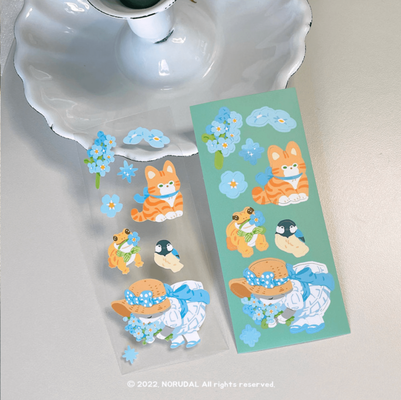 [NR03] Norudal Shop Flower Fairy Big Seals Sticker Set - Norudal Shop__korean_sticker_stationery