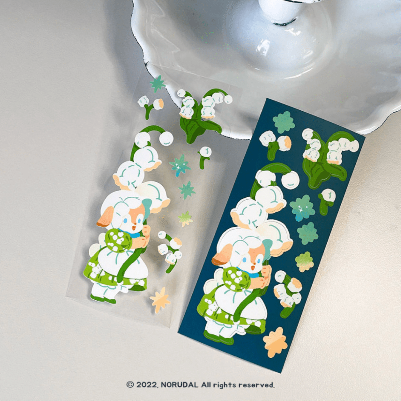 [NR03] Norudal Shop Flower Fairy Big Seals Sticker Set - Norudal Shop__korean_sticker_stationery