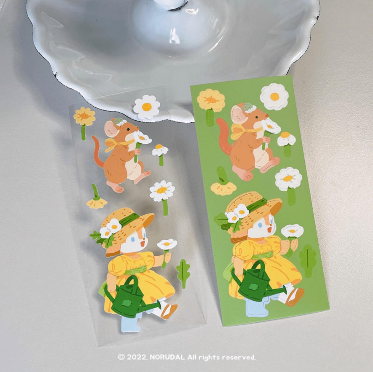 [NR03] Norudal Shop Flower Fairy Big Seals Sticker Set - Norudal Shop__korean_sticker_stationery