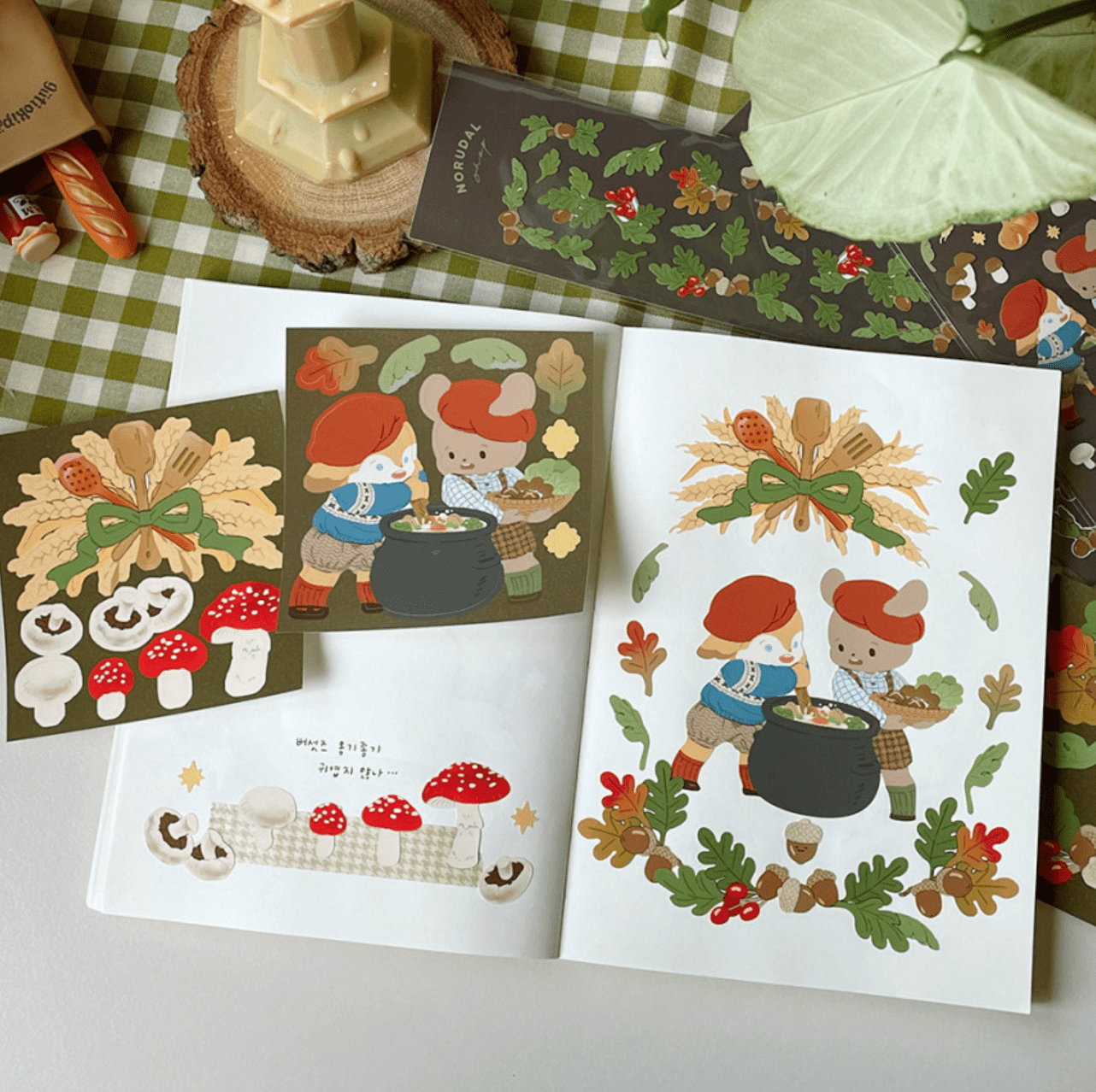 [NR06] Norudal Shop Fluffy Fluffy Big Removable Seal Pack - Norudal Shop__korean_sticker_stationery