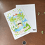 [NR12] Norudal Shop Sweet & Sour Gold - foil Postcard (options) - Norudal Shop_NR12S1 - Leafy Shade_korean_sticker_stationery