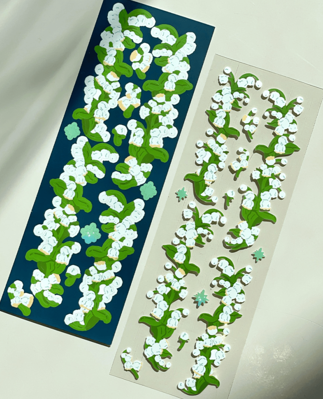 [NR16] Norudal Shop Wreath Confetti Removable Sticker Sheet (options) - Norudal Shop_NR16S4 - Lily of the Valley (White)_korean_sticker_stationery