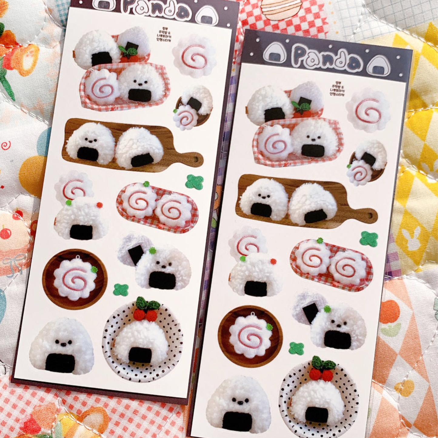 [PK13] Pinkrue Onigiri & Narutomaki Sticker Pack (Singles/Pack) - Pinkrue_PK13S5 - Memo Sticker Sheets (2)_korean_sticker_stationery