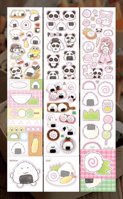 [PK13] Pinkrue Onigiri & Narutomaki Sticker Pack (Singles/Pack) - Pinkrue_PK13 - Pack_korean_sticker_stationery