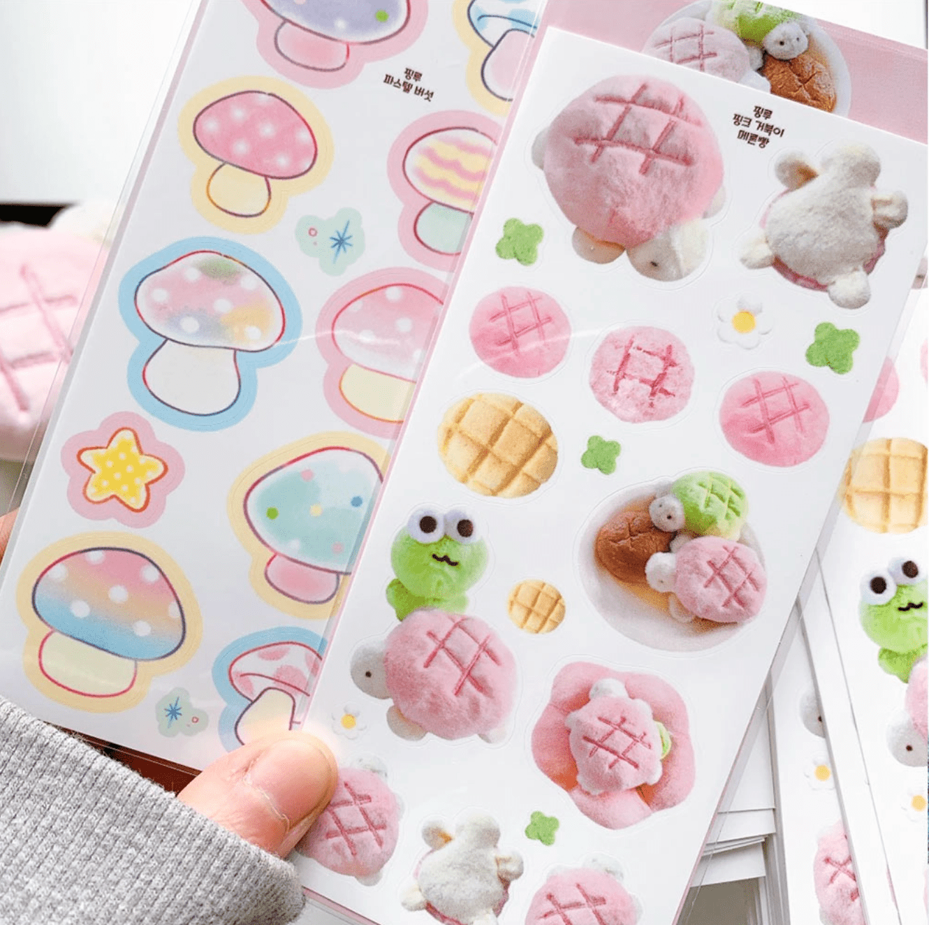 [PK18] Pinkrue Spring & Mushroom Sticker Pack (Singles/Pack) - Pinkrue_PK18 - Pack_korean_sticker_stationery