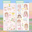 [PK18] Pinkrue Spring & Mushroom Sticker Pack (Singles/Pack) - Pinkrue_PK18S1 - Blooming Mushroom_korean_sticker_stationery
