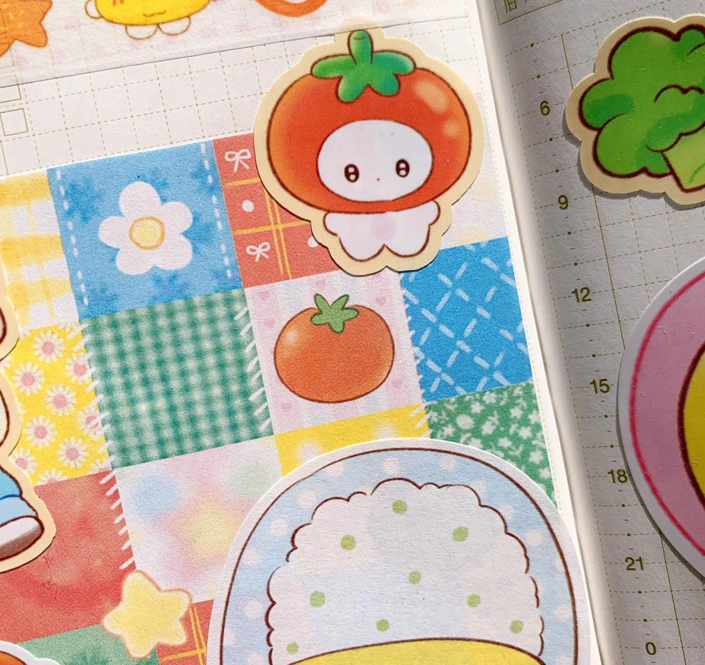 [PK21] Pinkrue Tomato Binder Insert Pad 10x14cm - Pinkrue__korean_sticker_stationery