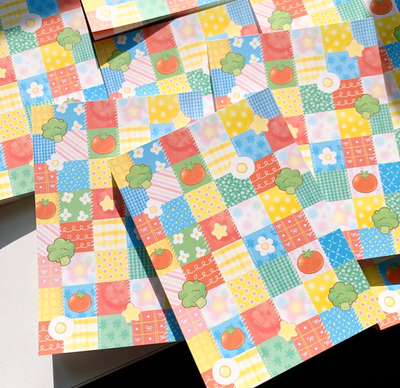 [PK21] Pinkrue Tomato Binder Insert Pad 10x14cm - Pinkrue__korean_sticker_stationery