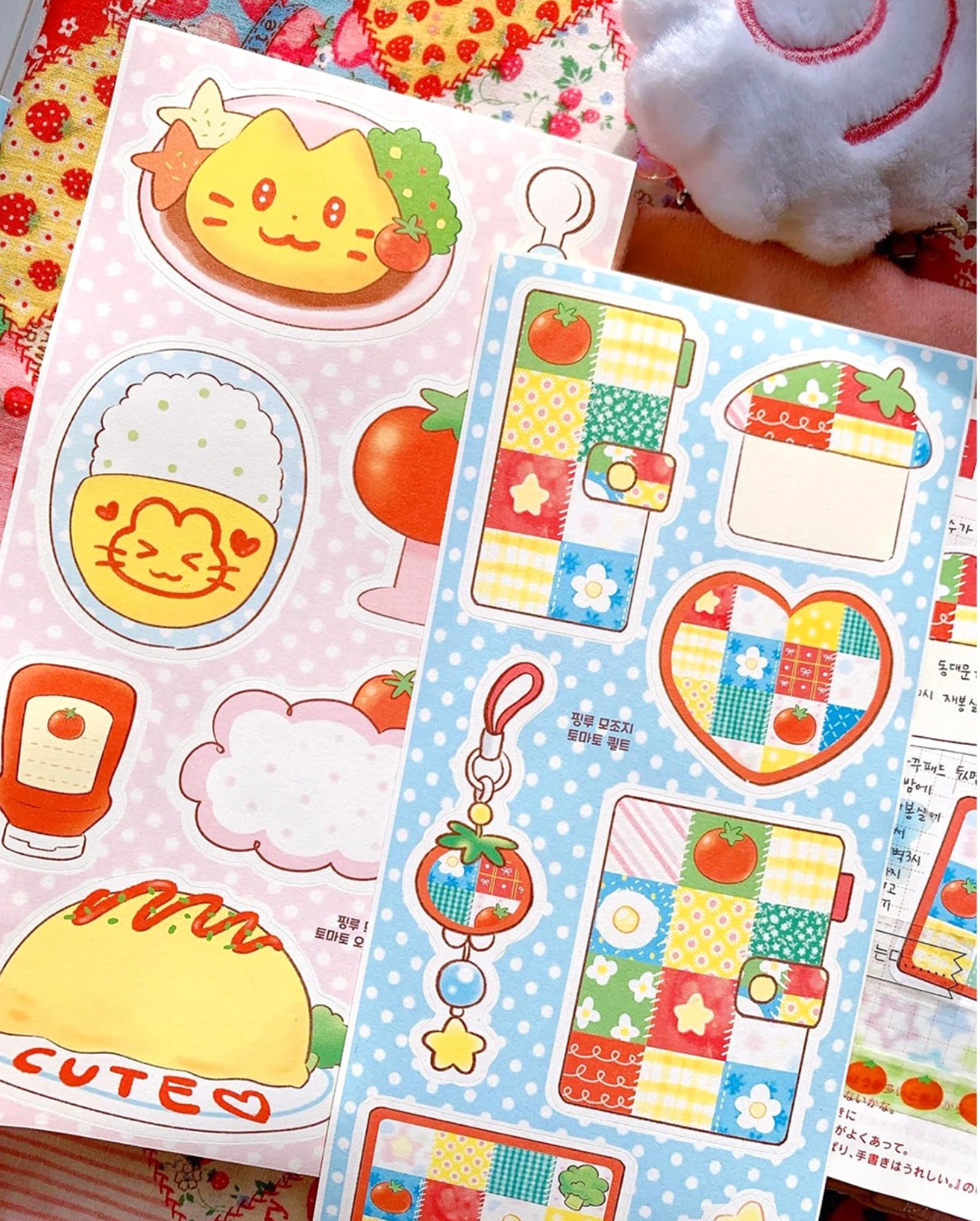 [PK24] Pinkrue Tomato Sticker Pack (Singles/Pack) - Pinkrue_PK24S4 - Memo Sticker Sheets (2)_korean_sticker_stationery