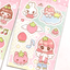 [PK27] Pinkrue Strawberry Angel Sticker Pack (Singles/Pack) - Pinkrue_PK27 - Pack_korean_sticker_stationery
