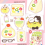 [PK50] Pinkrue Fruits Sando Sticker Pack (Singles/Pack) - Pinkrue_PK50S3 - Fruits Sando Memo_korean_sticker_stationery