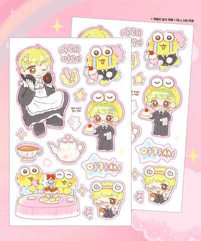[PK50] Pinkrue Fruits Sando Sticker Pack (Singles/Pack) - Pinkrue_PK50S1 - Froggy Butler_korean_sticker_stationery