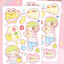 [PK50] Pinkrue Fruits Sando Sticker Pack (Singles/Pack) - Pinkrue_PK50S2 - Froggy Fruits Sando_korean_sticker_stationery