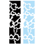 [PN01] Parknyam Cow Patterns Sticker Sheet (Black/Blue) - Parknyam_PN01S1 - Black_korean_sticker_stationery