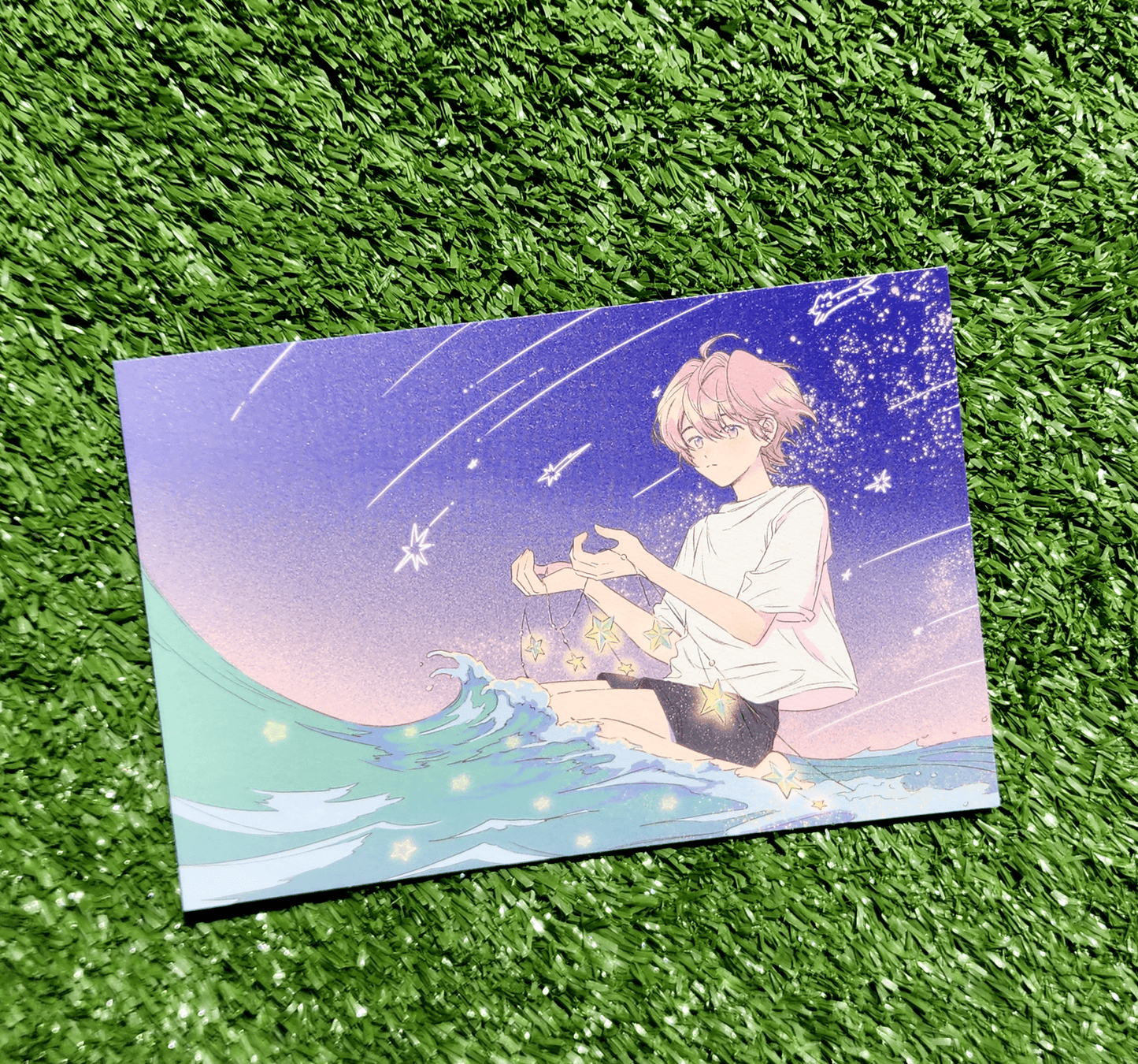 [PN14] Parknyam Postcards (options) - Parknyam_PN14S1 - Starry Waves_korean_sticker_stationery