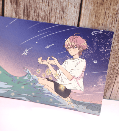 [PN14] Parknyam Postcards (options) - Parknyam_PN14S1 - Starry Waves_korean_sticker_stationery