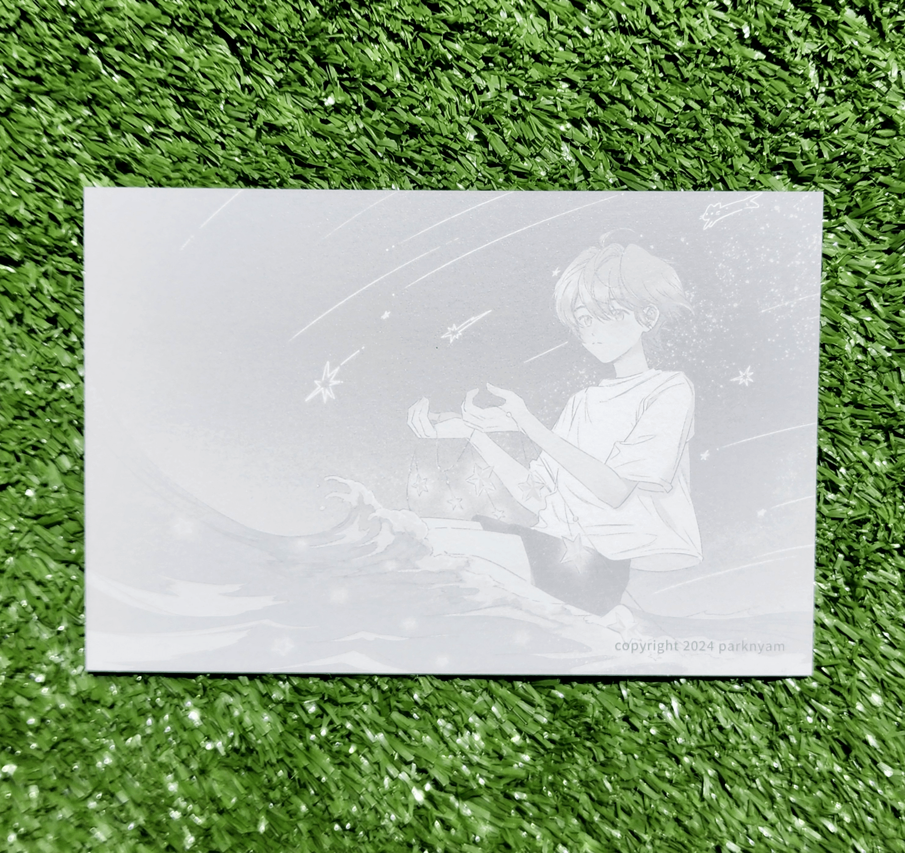 [PN14] Parknyam Postcards (options) - Parknyam_PN14S1 - Starry Waves_korean_sticker_stationery