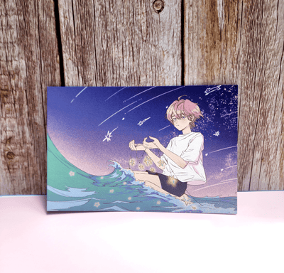 [PN14] Parknyam Postcards (options) - Parknyam_PN14S1 - Starry Waves_korean_sticker_stationery