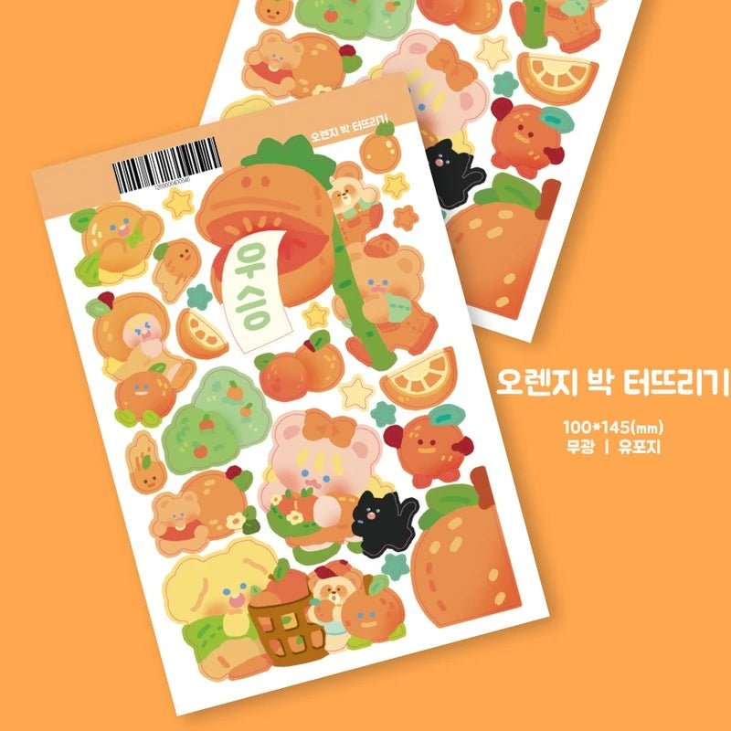 [PO02] Poku Poku Studio Fruit Sports Day Sticker - Poku Poku Studio_PO02 - Pack_korean_sticker_stationery