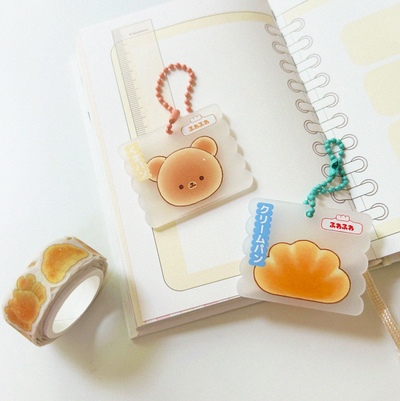 [PP01] Pompomroom Acrylic Keyring (options) - Pompomroom_PP04S1 - Strawberry Milk Pudding_korean_sticker_stationery