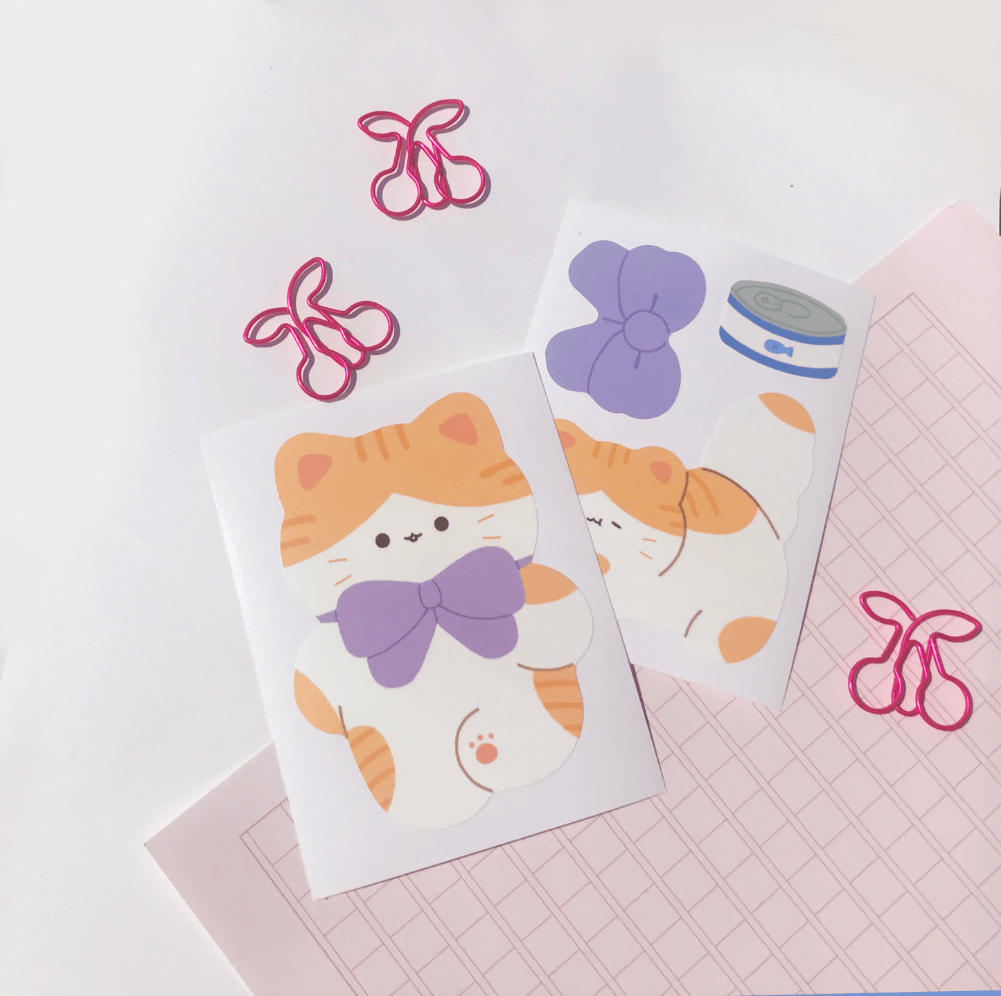 [PP02] Pompomroom Removable Sticker (options) - Pompomroom_PP11S3 - Cat_korean_sticker_stationery