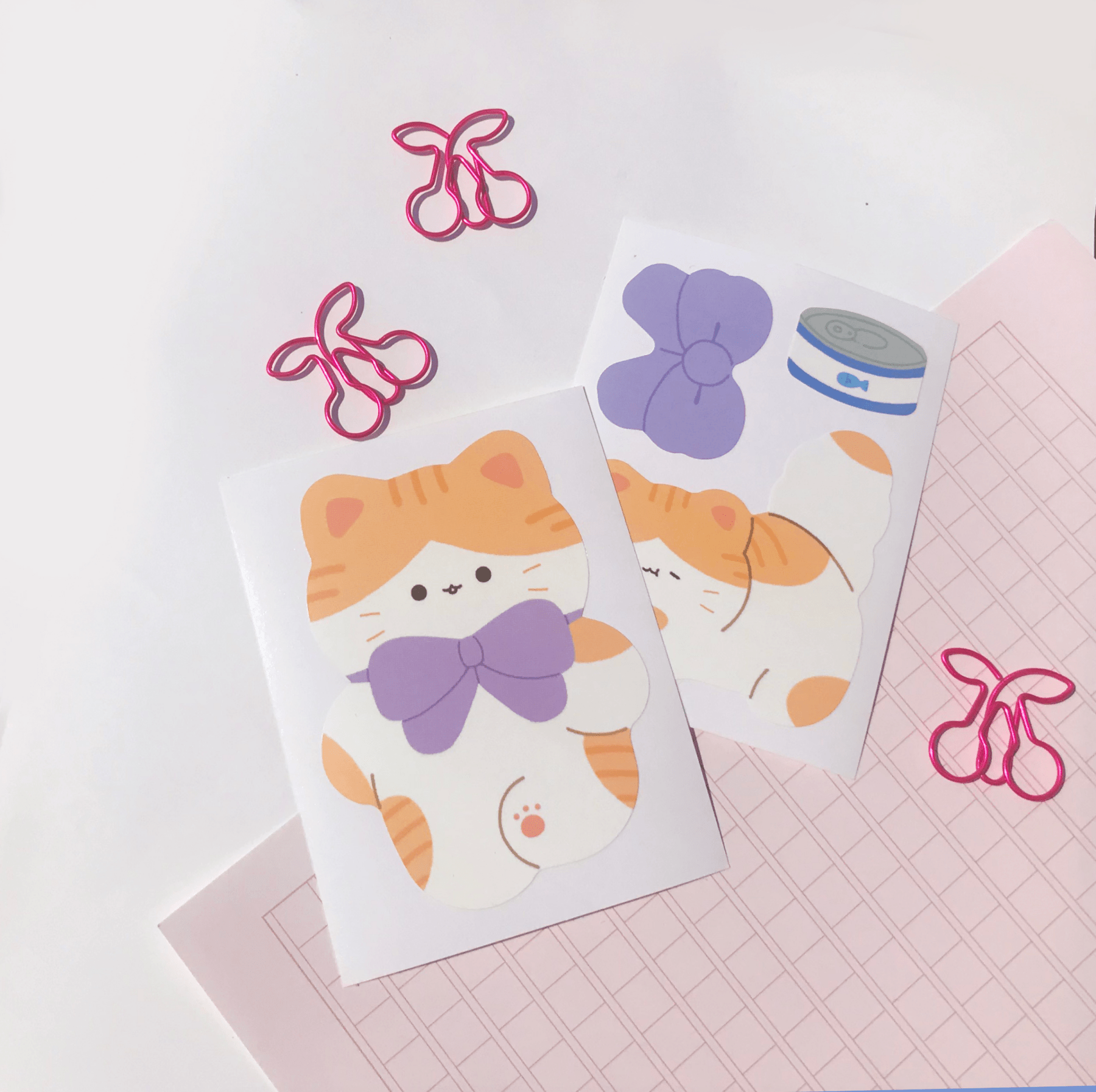 [PP02] Pompomroom Removable Sticker (options) - Pompomroom_PP11S3 - Cat_korean_sticker_stationery