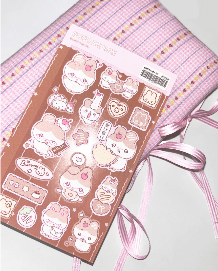 [PP05] NEW Pompomroom 'Yum Yum Chocolate Biscuit' Sticker Sheet - Pompomroom__korean_sticker_stationery