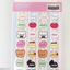 [PP12] NEW Pompomroom 'Sticker Check!' Sticker Sheet - Pompomroom__korean_sticker_stationery