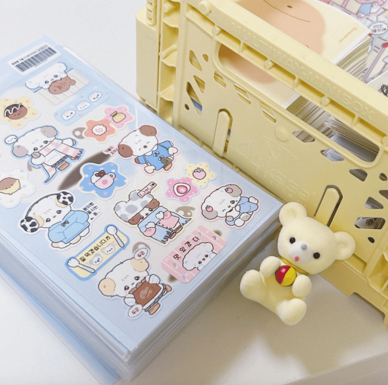 [PP24] NEW Pompomroom 'Winter Snacks are Delicious' Sticker Sheet - Pompomroom__korean_sticker_stationery