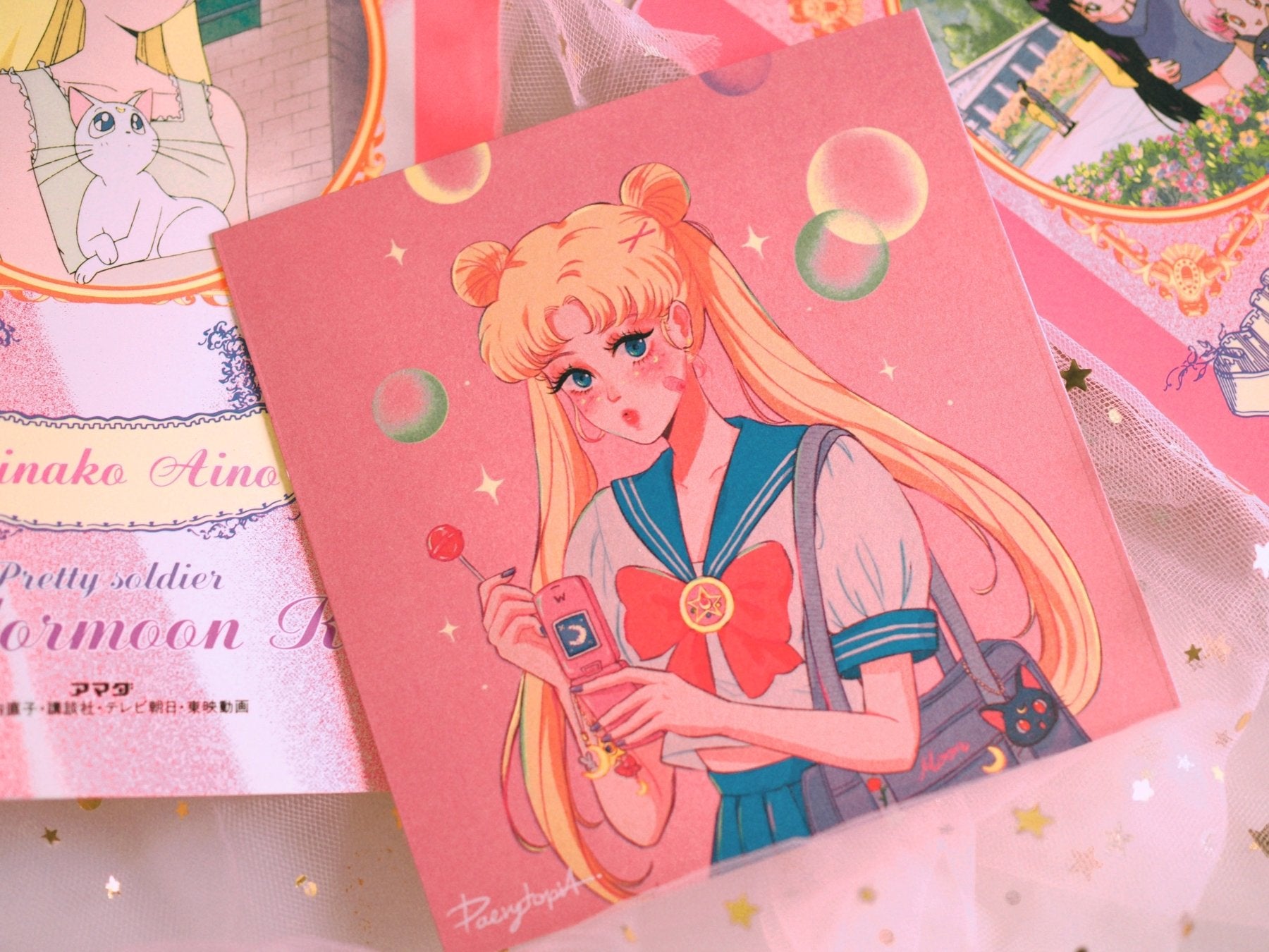[PT01] Paerytopia Postcards (options) - Paerytopia_PT01S14 - Mitsu & Aya_korean_sticker_stationery