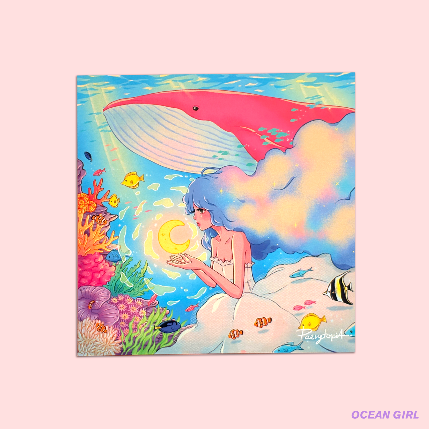 [PT01] Paerytopia Postcards (options) - Paerytopia_PT01S11 - Ocean Girl_korean_sticker_stationery