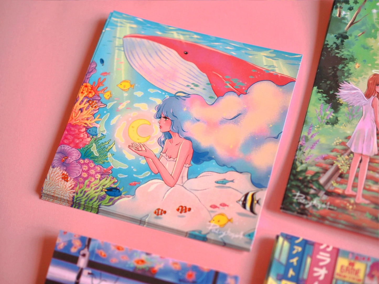 [PT01] Paerytopia Postcards (options) - Paerytopia_PT01S11 - Ocean Girl_korean_sticker_stationery