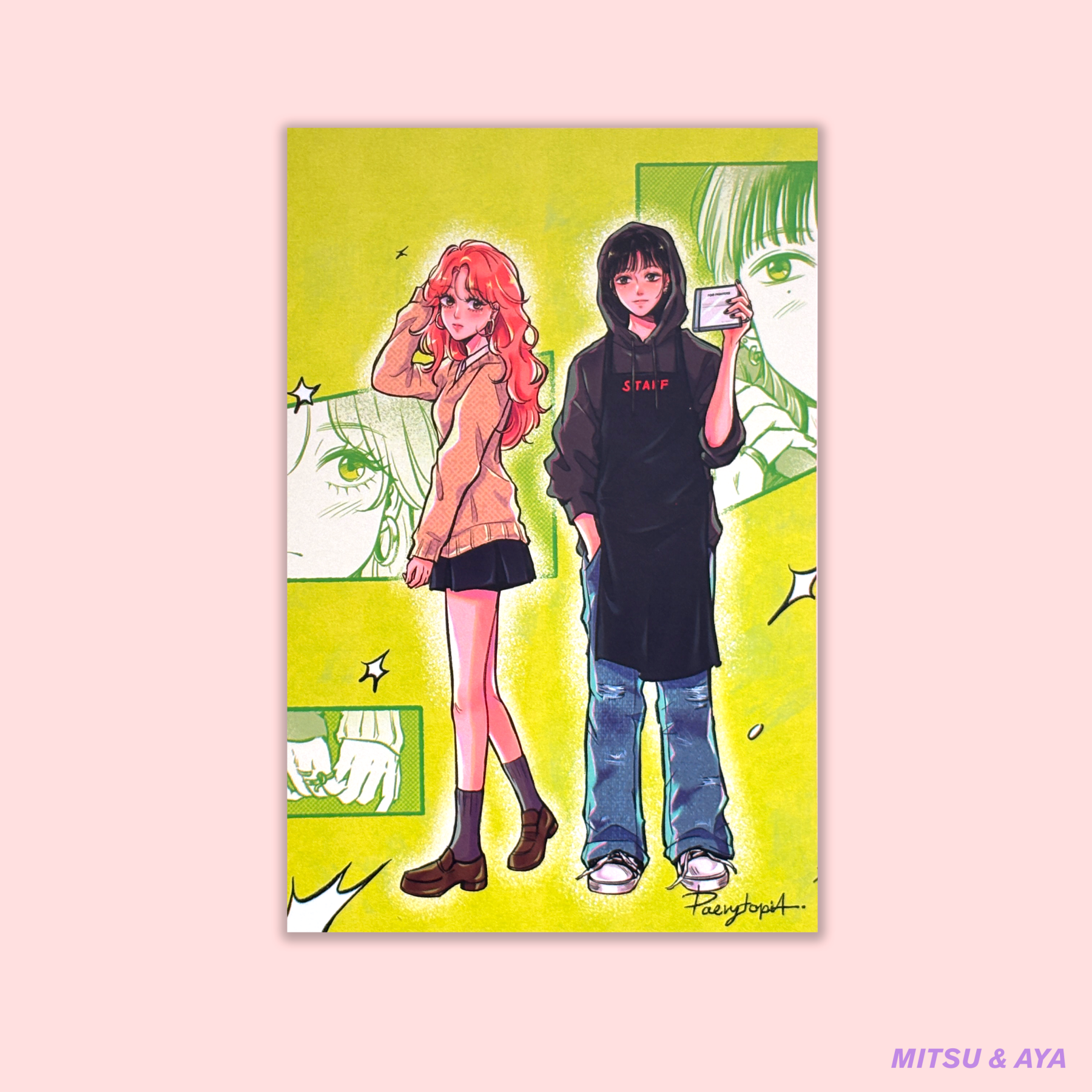 [PT01] Paerytopia Postcards (options) - Paerytopia_PT01S14 - Mitsu & Aya_korean_sticker_stationery
