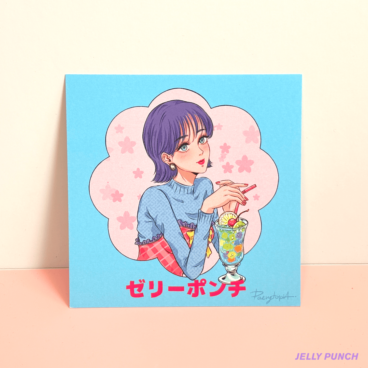 [PT01] Paerytopia Postcards (options) - Paerytopia_PT01S19 - Retro Jelly Punch_korean_sticker_stationery