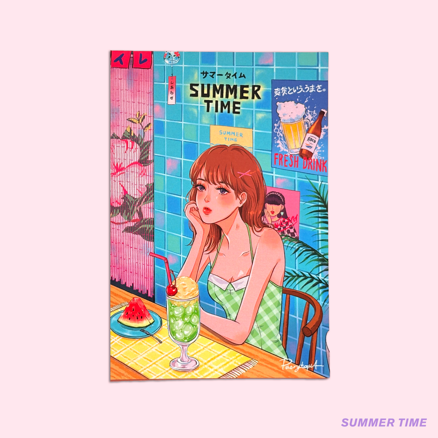 [PT01] Paerytopia Postcards (options) - Paerytopia_PT01S6 - Ocean Station_korean_sticker_stationery