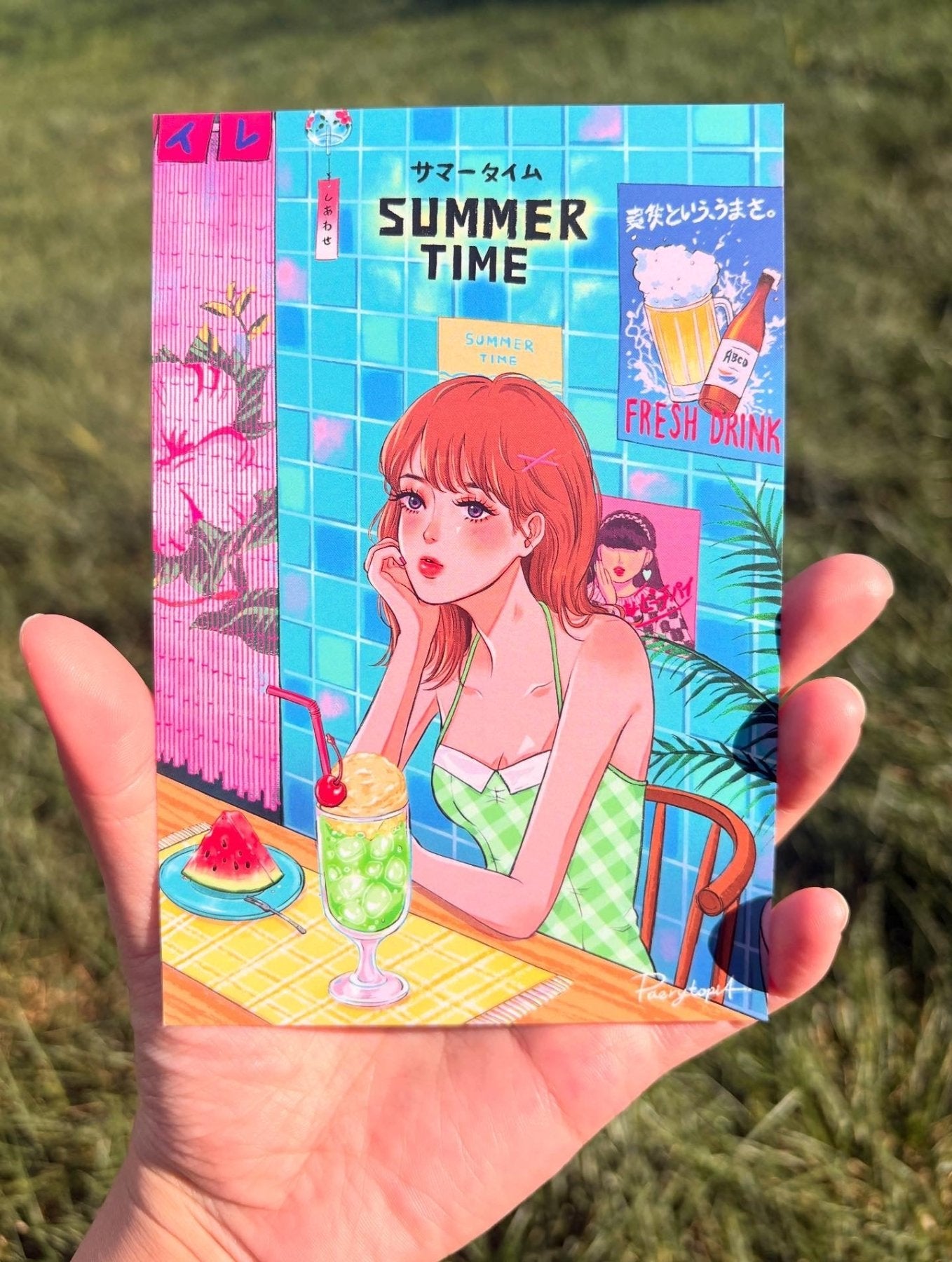 [PT01] Paerytopia Postcards (options) - Paerytopia_PT01S7 - Summer Time_korean_sticker_stationery