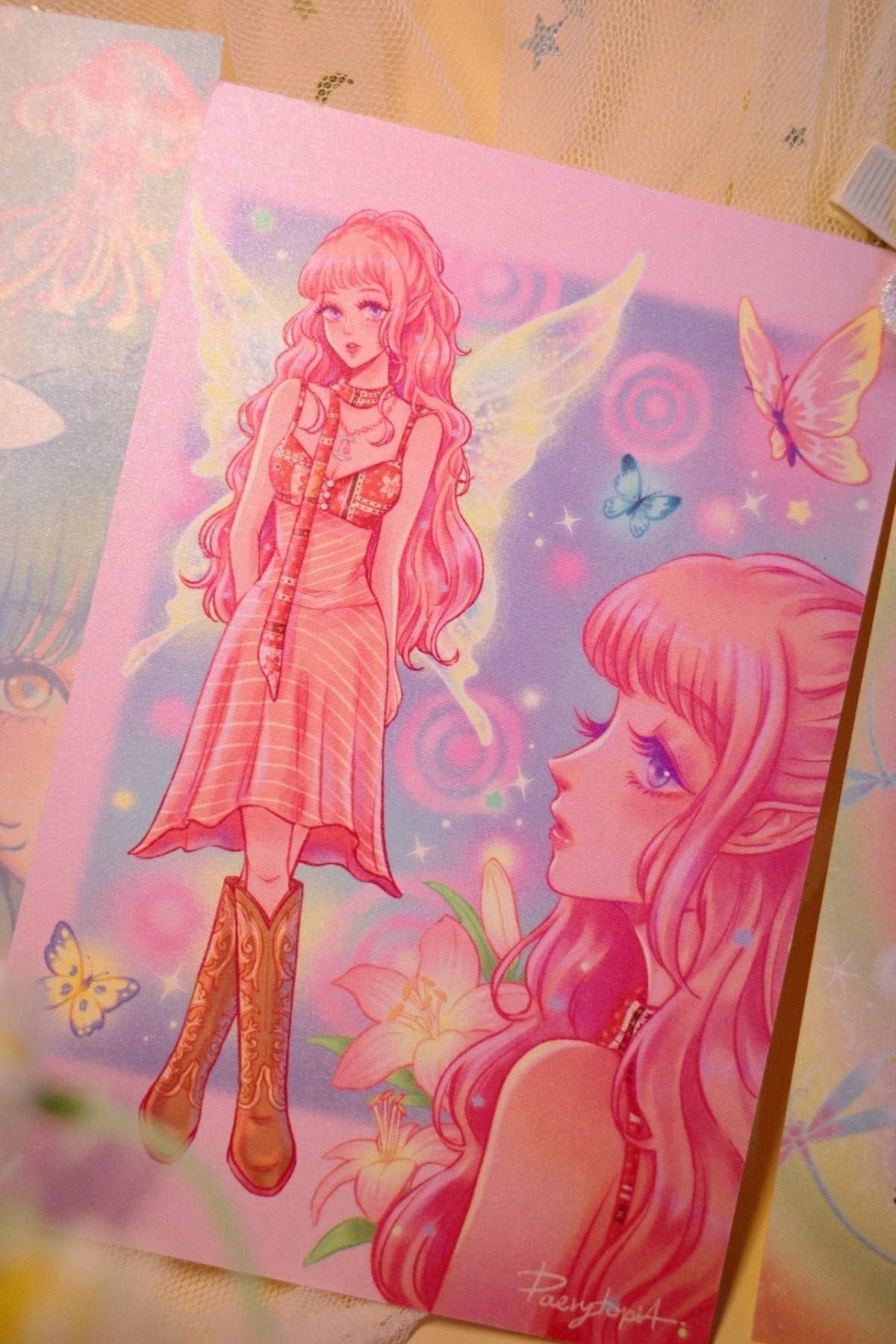 [PT01] Paerytopia Postcards (options) - Paerytopia_PT01S1 - Fairy A_korean_sticker_stationery