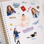 [PT02] Paerytopia Movie A6 Sticker Sheets (options) - Paerytopia_PT02S1 - Princess Diaries_korean_sticker_stationery